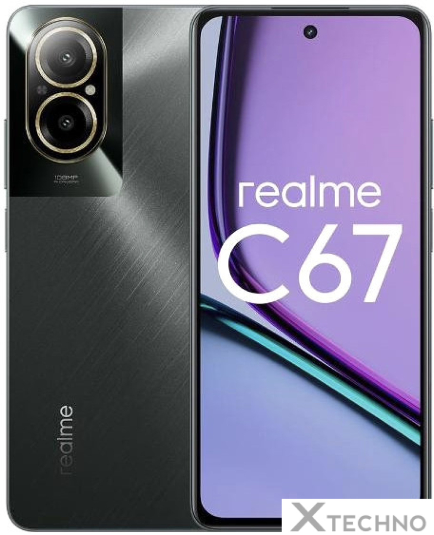 Купить Смартфон Realme C67 6GB/128GB (черный камень) | x-techno.by